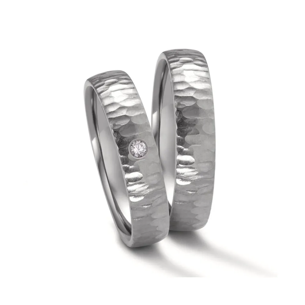 Alianzas de boda de zirconio con diamante