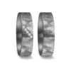 Alianzas de boda de tántalo con diamantes