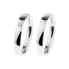 Alianzas de boda de acero con diamante