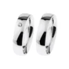 Alianzas de boda de acero con diamante