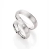 Alianzas de boda de titanio con diamante