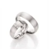 Alianzas de boda de titanio con diamante