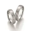 Alianzas de boda de titanio con diamantes