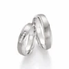 Alianzas de boda de titanio con diamantes