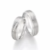 Alianzas de boda de titanio con diamantes