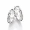 Alianzas de boda de titanio con diamantes