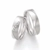 Alianzas de boda de titanio con diamantes