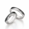 Alianzas de boda de titanio y zirconio con diamantes