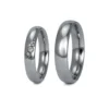 Alianzas de boda de tántalo con diamantes