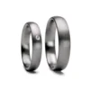 Alianzas de boda de tántalo con diamante